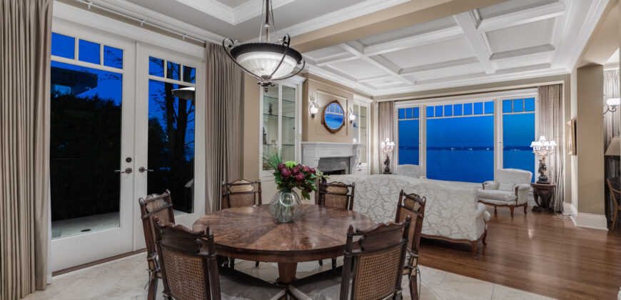 A MAGNIFICENT EUROPEAN INSPIRED WATERFRONT ESTATE ON WEST VANCOUVER’S GOLDEN MILE