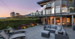 A SENSATIONAL SEA SIDE MODERN VILLA SITUATED JUST STEPS TO THE SEA WALL IN WEST VANCOUVER ..