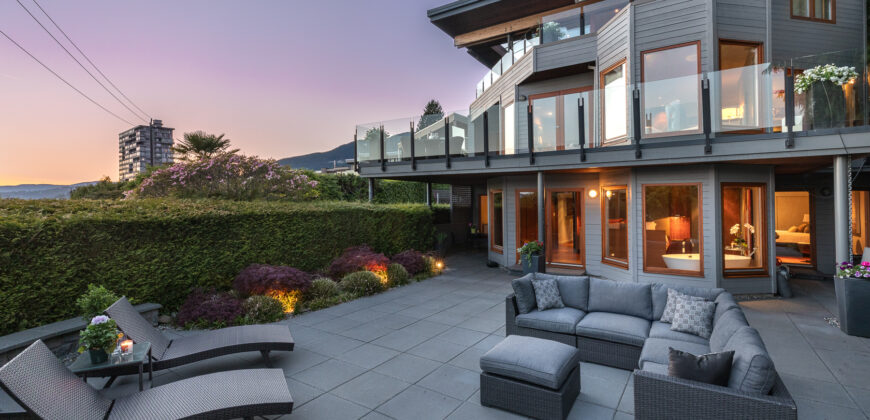 A SENSATIONAL SEA SIDE MODERN VILLA SITUATED JUST STEPS TO THE SEA WALL IN WEST VANCOUVER ..